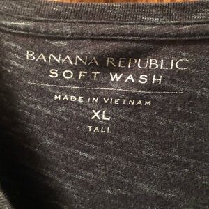 MENS XL TALL BANANA REPUBLIC CREW NECK T-SHIRT